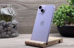 iPhone 14 Purple 128GB 2 ÉV Garanciával Számlával 93% Akksi