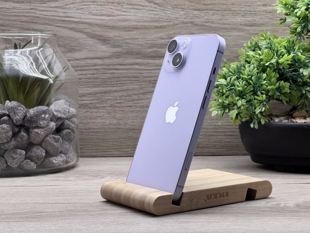 iPhone 14 Purple 128GB 2 ÉV Garanciával Számlával 93% Akksi