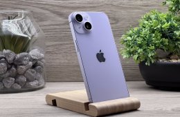 iPhone 14 Purple 128GB 2 ÉV Garanciával Számlával 93% Akksi