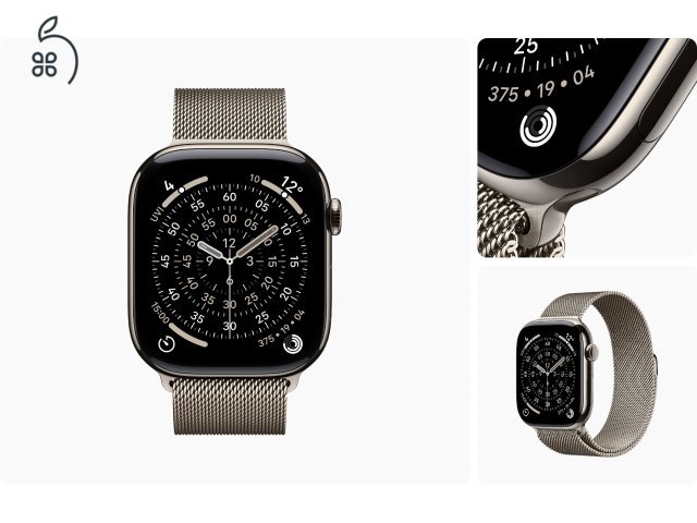 Apple Watch Series 11 Titán 42/46 mm Sport/Milanaise- bontatlan - 1 év Apple garancia