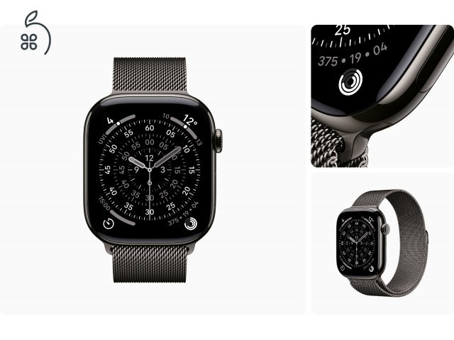 Apple Watch Series 11 Titán 42/46 mm Sport/Milanaise- bontatlan - 1 év Apple garancia