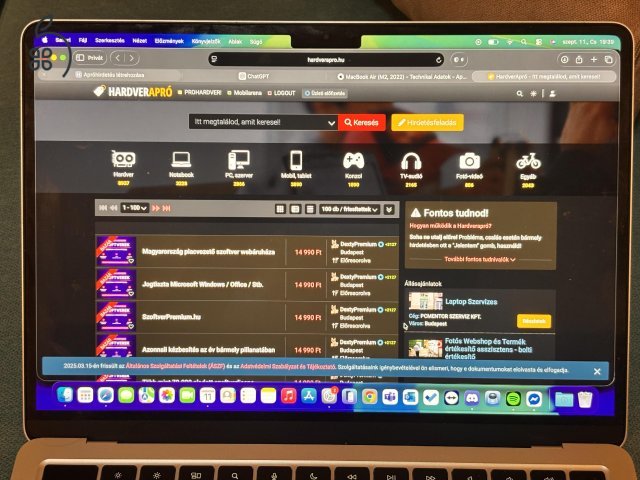 Eladó MacBook Air M2 (2022)