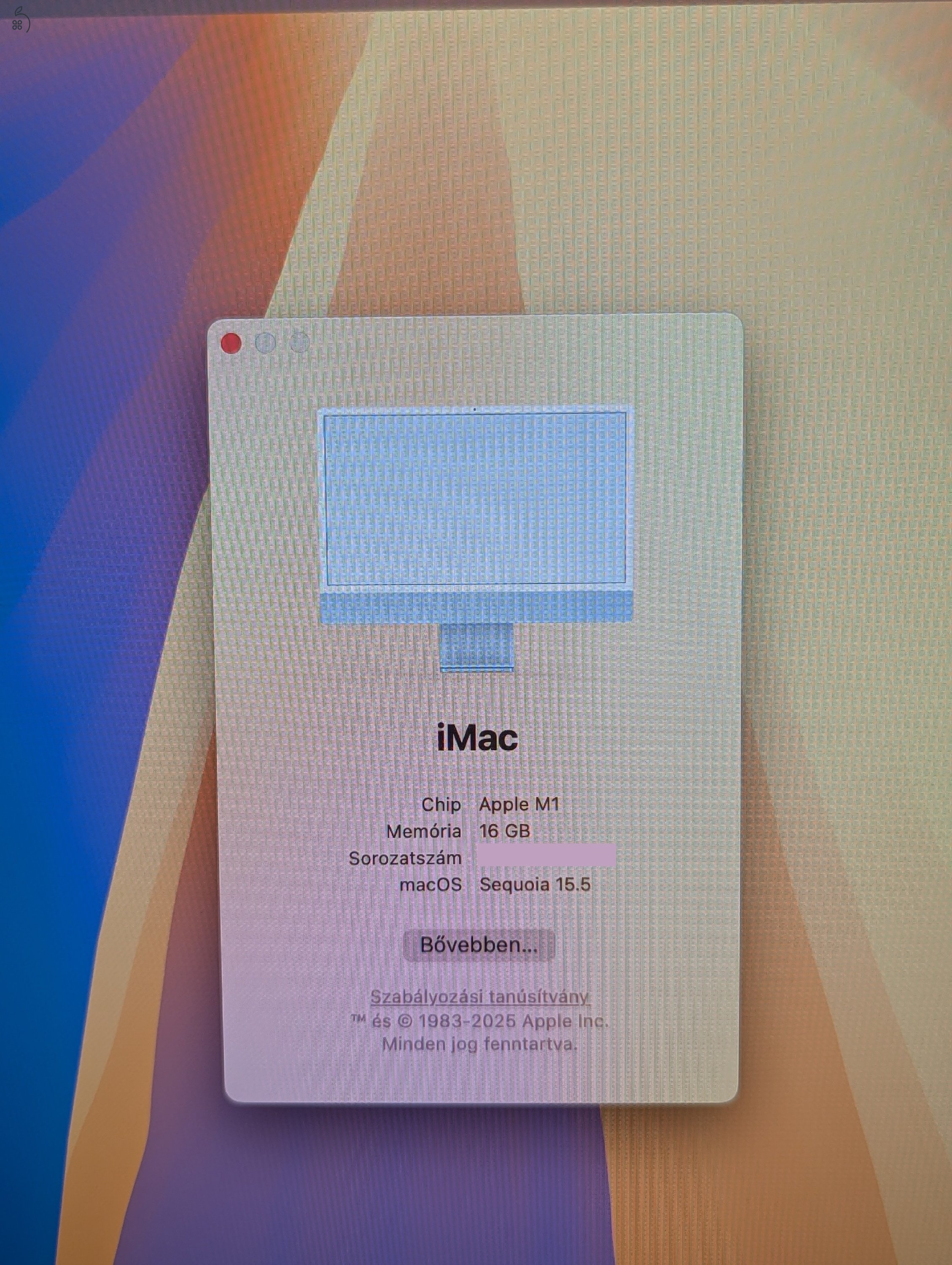iMac M1 16GB RAM mint az új