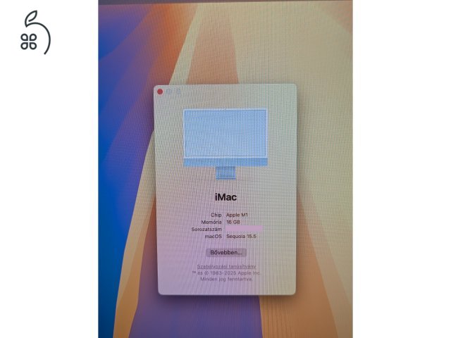 iMac M1 16GB RAM mint az új