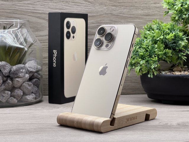 Hibátlan iPhone 13 Pro Gold 256GB 2 ÉV Garanciával Számlával 90% Akksi