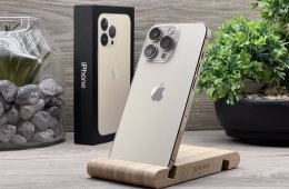 Hibátlan iPhone 13 Pro Gold 256GB 2 ÉV Garanciával Számlával 90% Akksi
