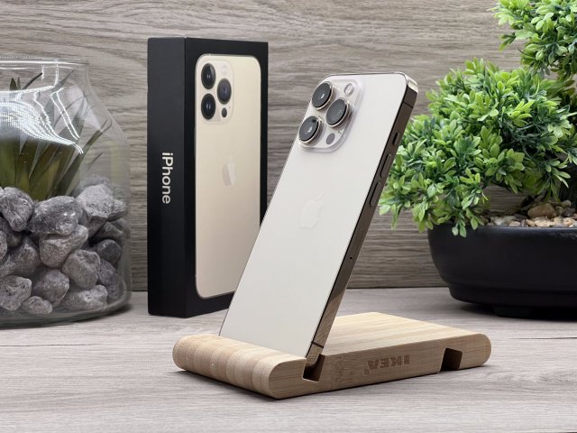Hibátlan iPhone 13 Pro Gold 256GB 2 ÉV Garanciával Számlával 90% Akksi