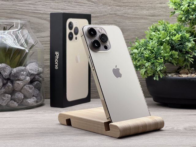 Hibátlan iPhone 13 Pro Gold 256GB 2 ÉV Garanciával Számlával 90% Akksi