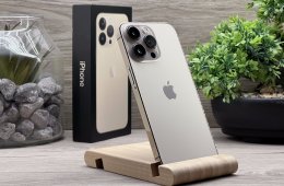 Hibátlan iPhone 13 Pro Gold 256GB 2 ÉV Garanciával Számlával 90% Akksi