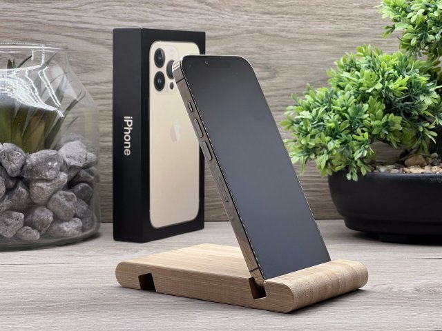 Hibátlan iPhone 13 Pro Gold 256GB 2 ÉV Garanciával Számlával 90% Akksi