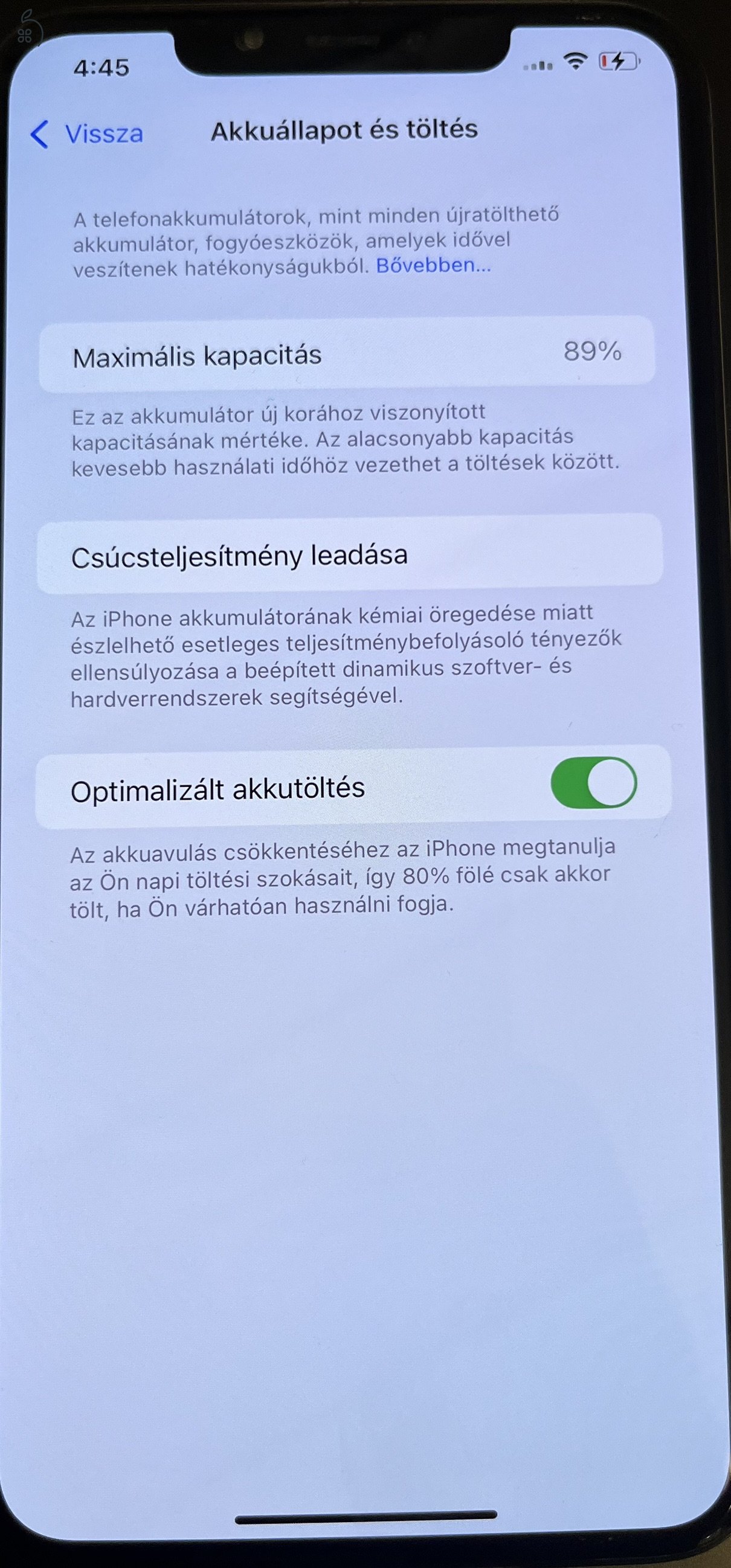 iPhone 11 Pro Max Midnight Green 64 GB szép  állapotban