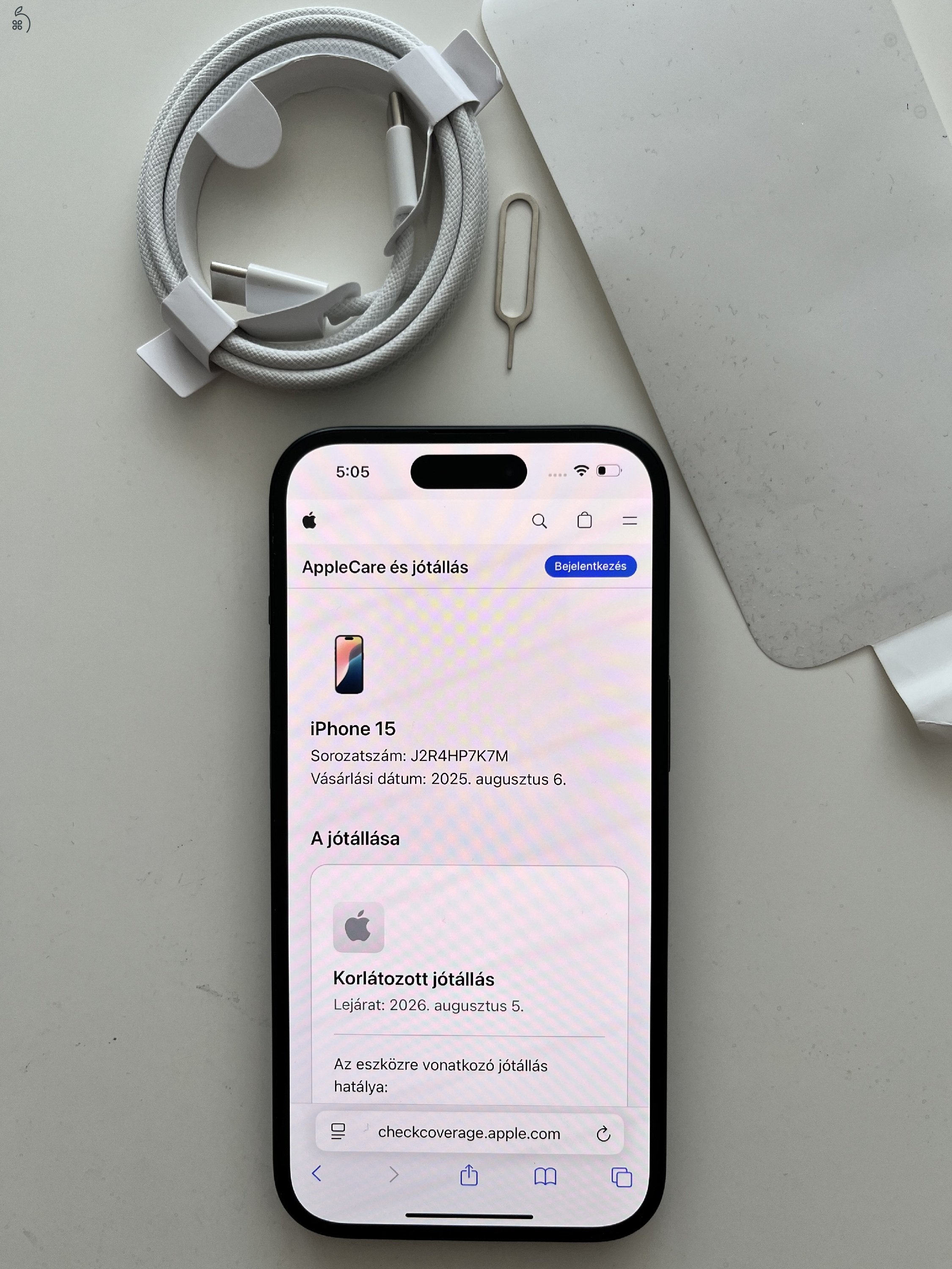 iPhone 15 128 GB Apple garancia!