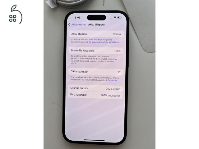 iPhone 15 128 GB Apple garancia!