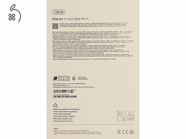 Új, BONTATLAN M3 iPad Air (11”, 128 GB, csillagfény)