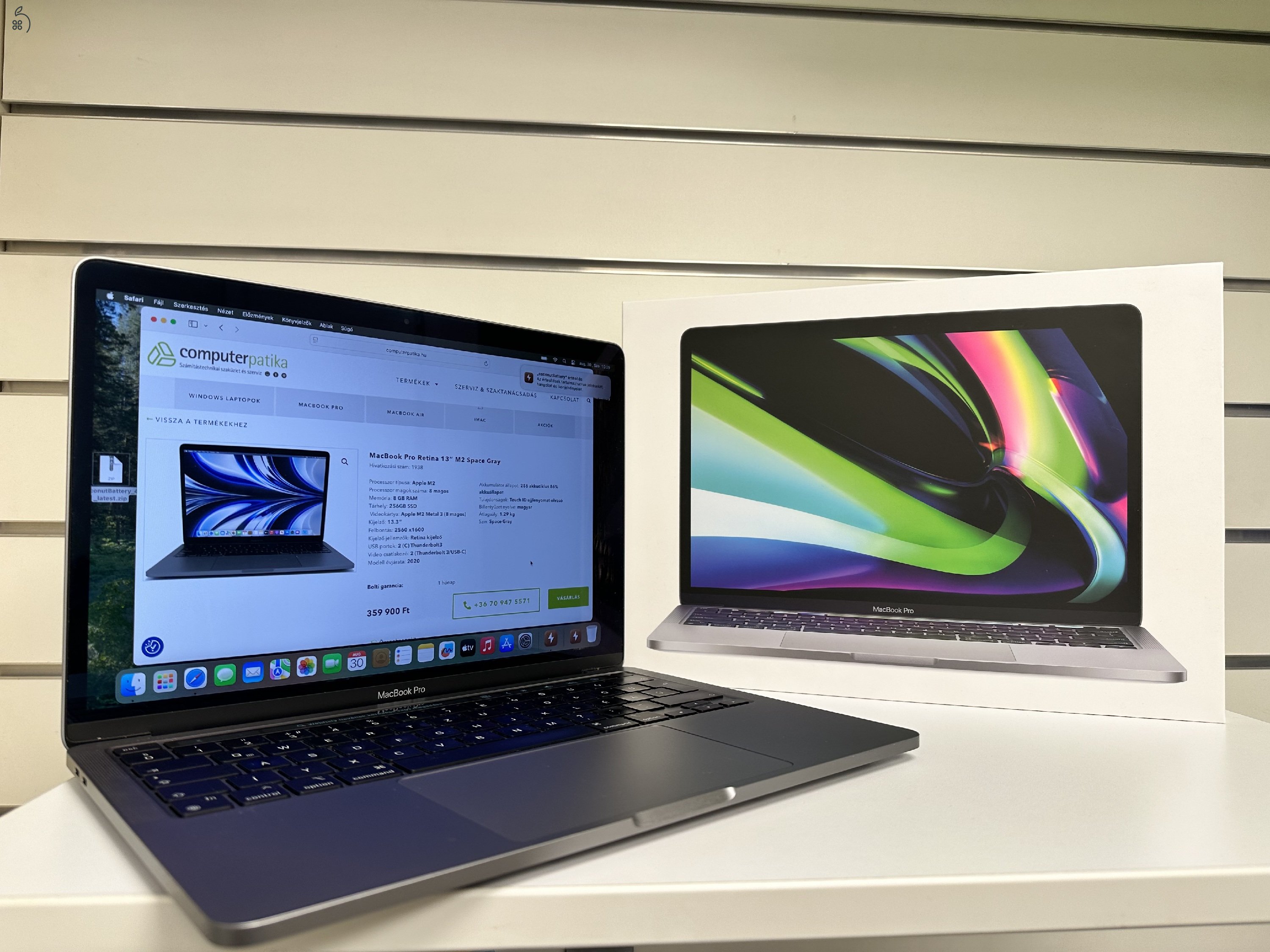 Üzletből, garanciával, Macbook Pro Retina M2 13