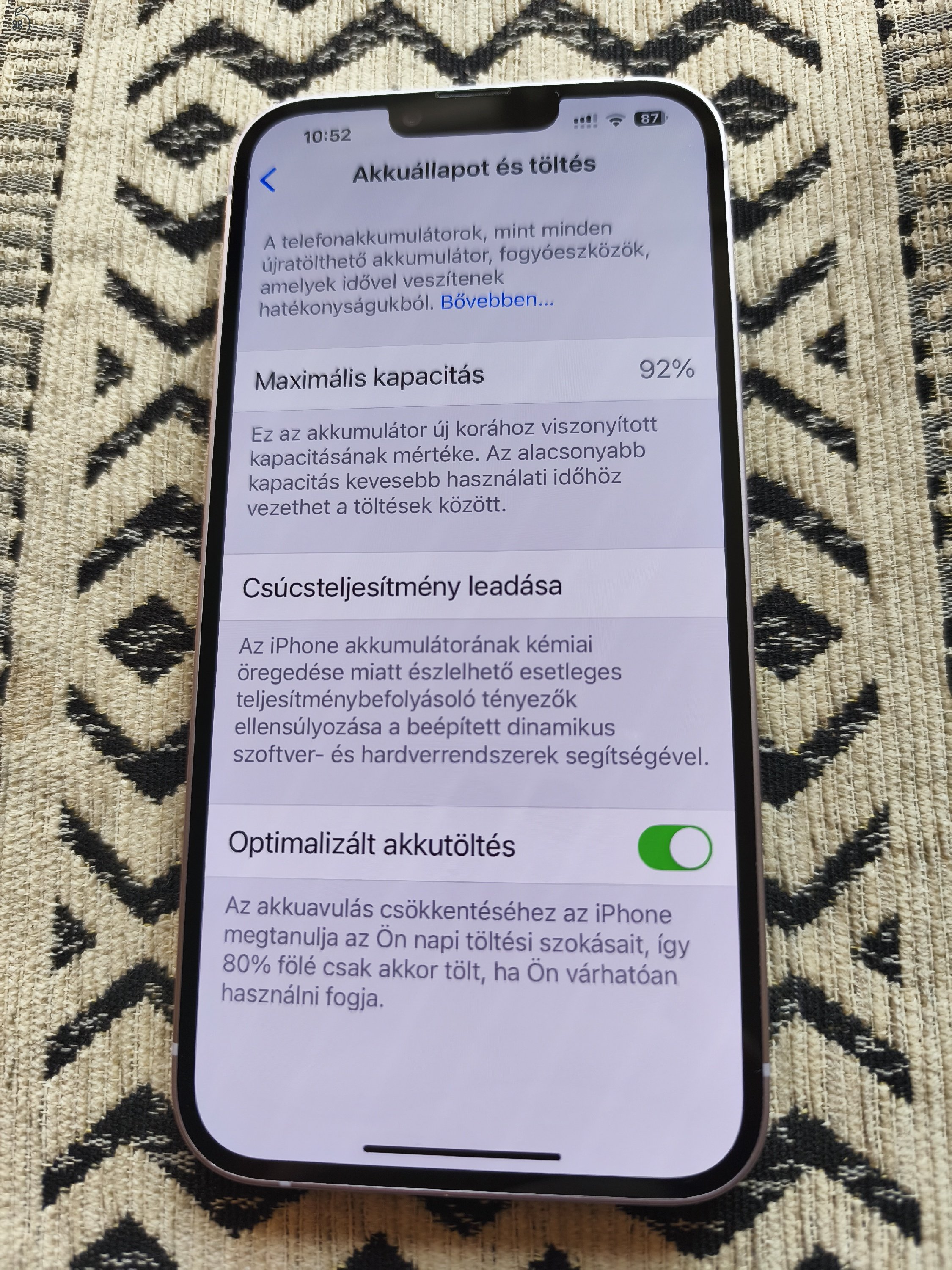  iPhone 14 PLUS Purple 128GB  92% Akksi 