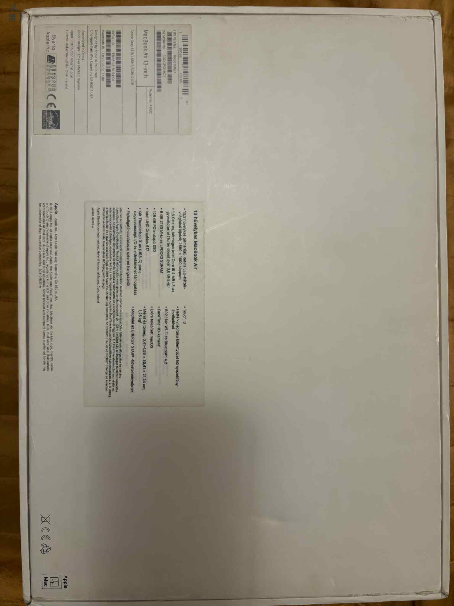 Apple MacBook 13”, 2018