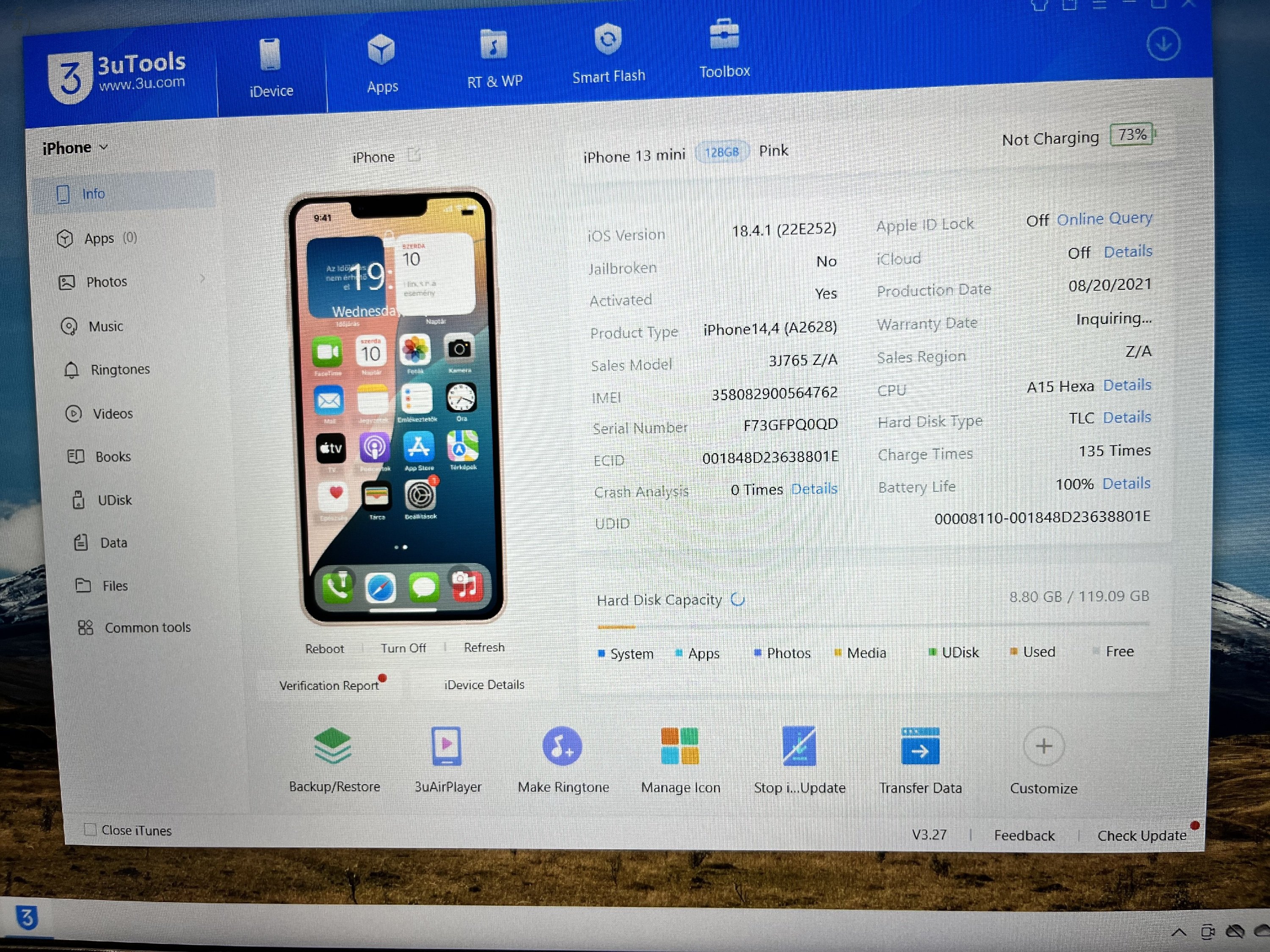 iPhone 13 Mini 128GB Új állapot! 