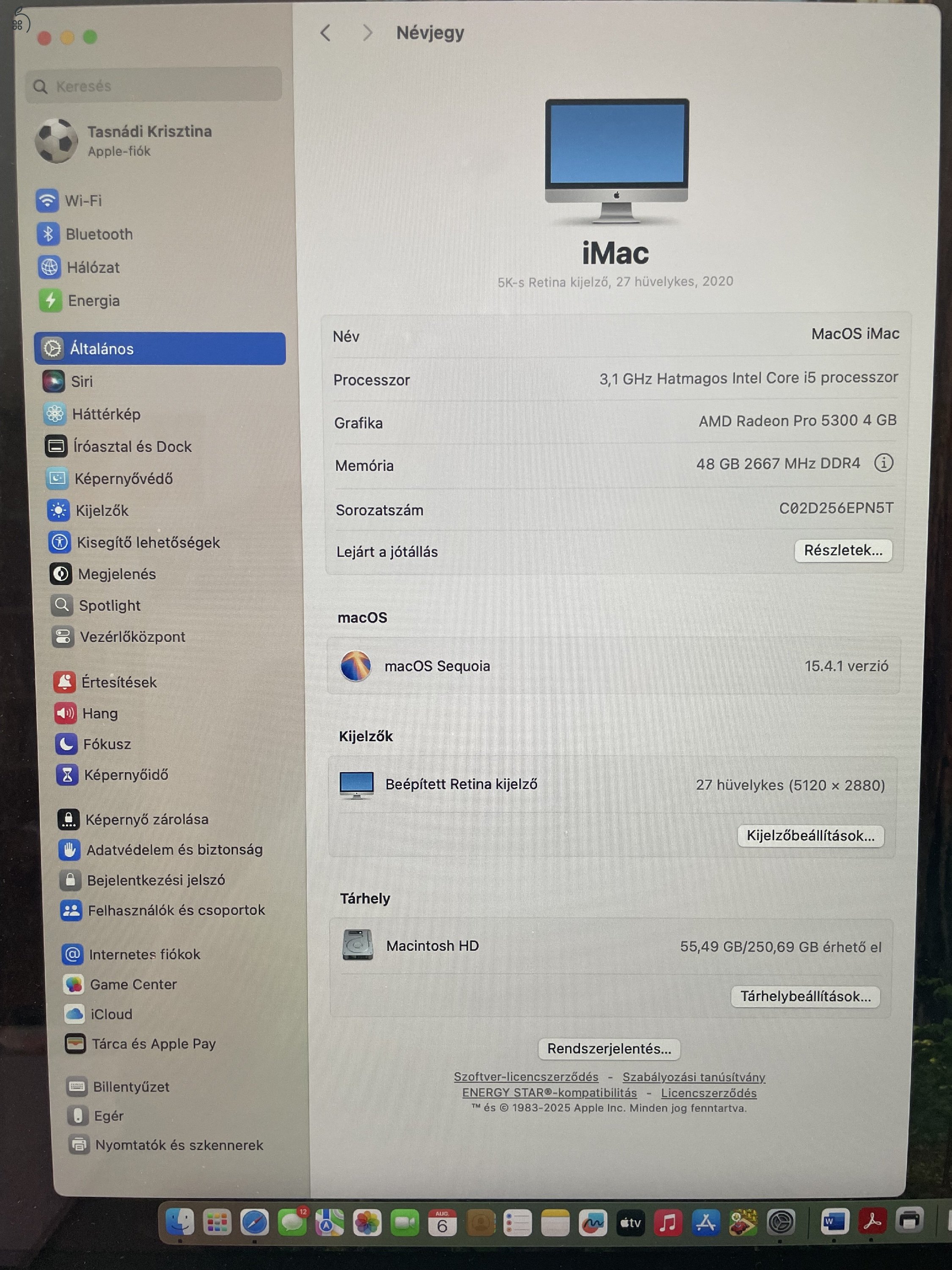 Apple Imac 27” 2020