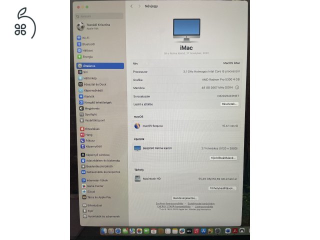 Apple Imac 27” 2020