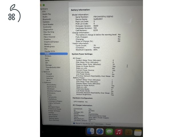 Macbook Air M2 (2022) 13' 256 GB 
