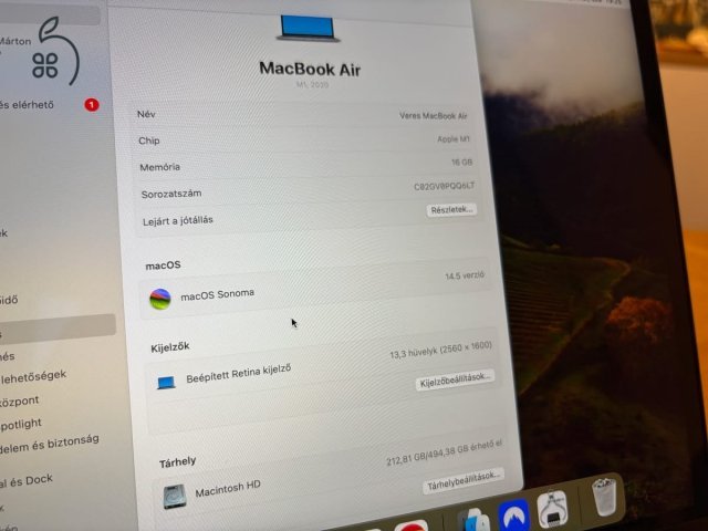 Macbook air M1 512 16
