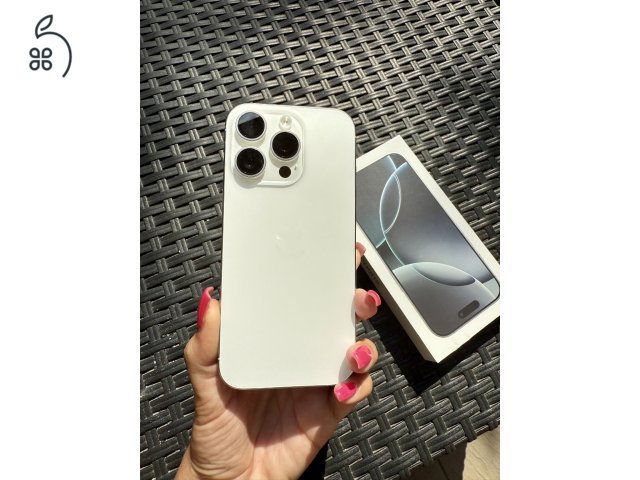 Eladó Új iPhone 16 Pro White Titanium Color 256GB 