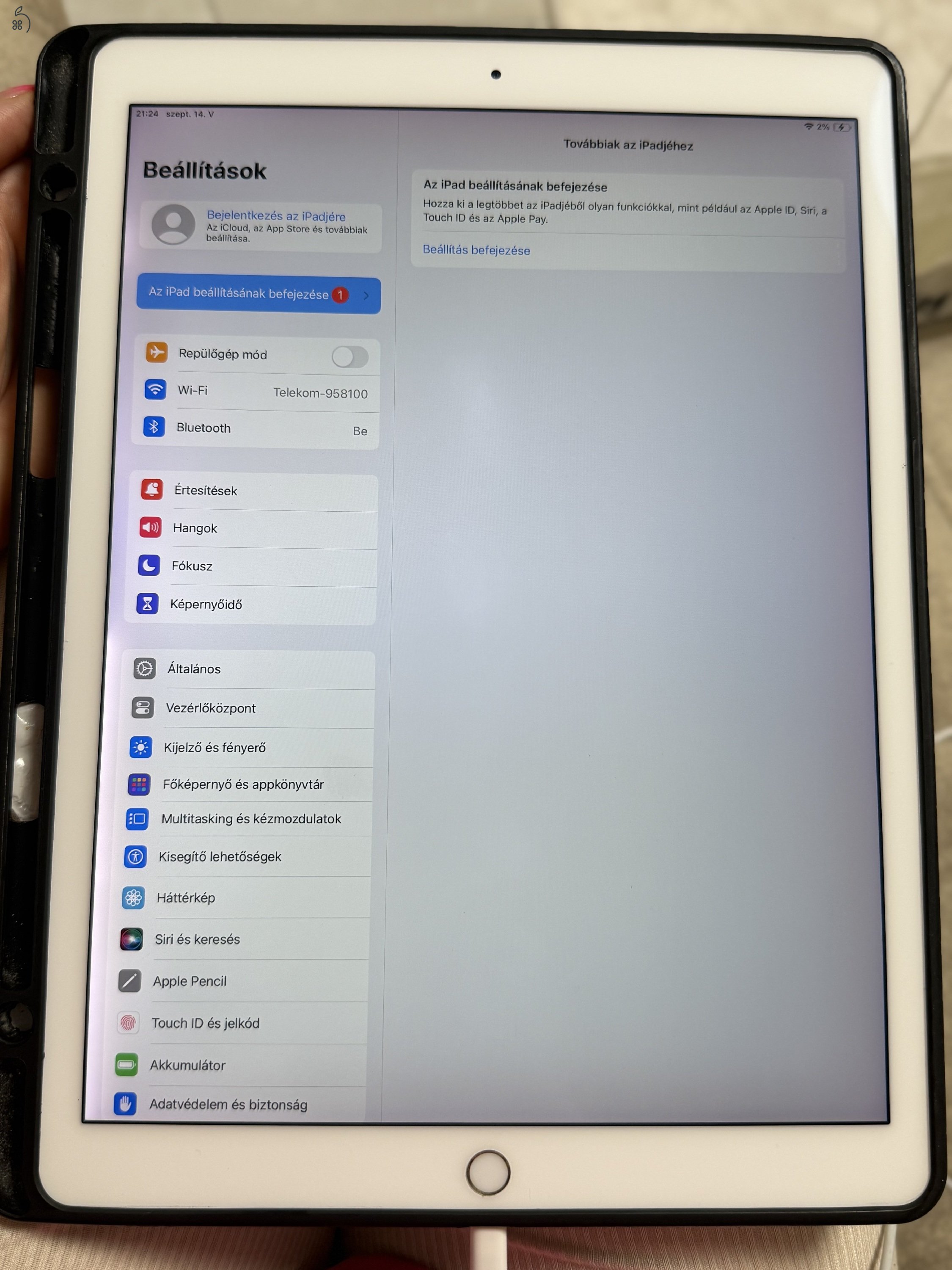 Ipad pro 2. Gen 12,9 256 GB ceruzával