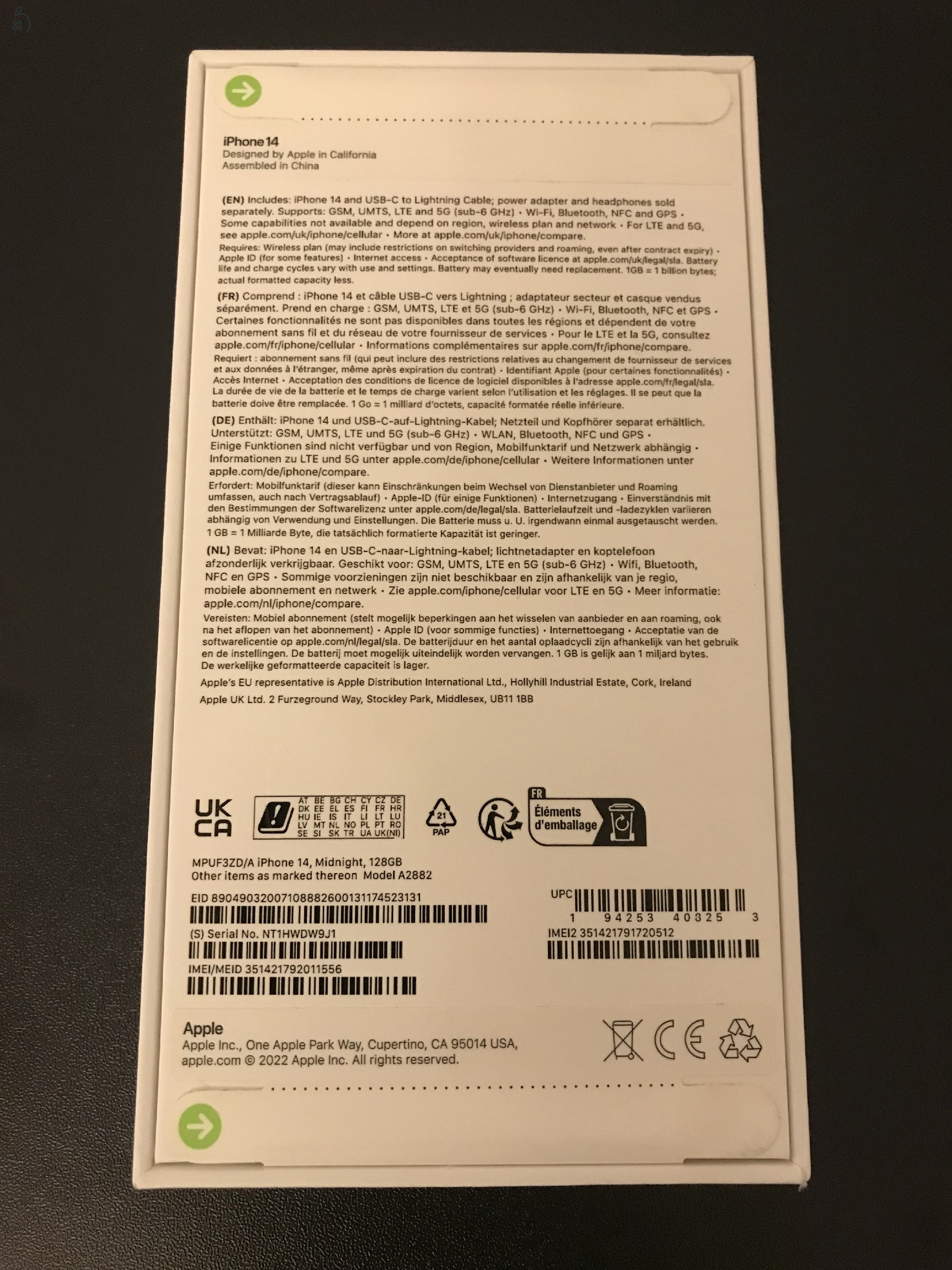 Iphone 14 128gb Midnight