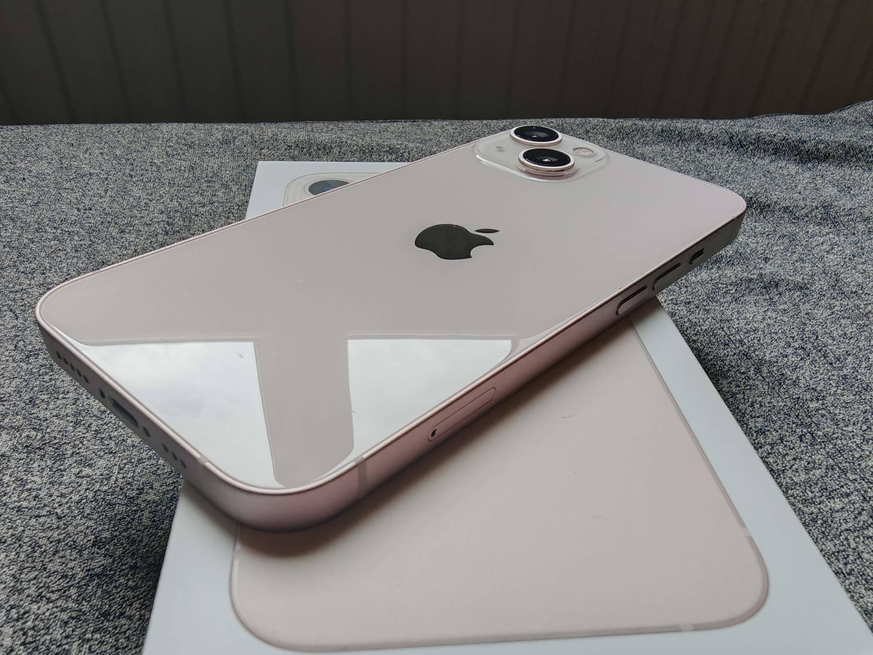 (Csere) iPhone 13 Pink 128 GB, Független, újszerű állapot, 2026.10-ig MM Garancia