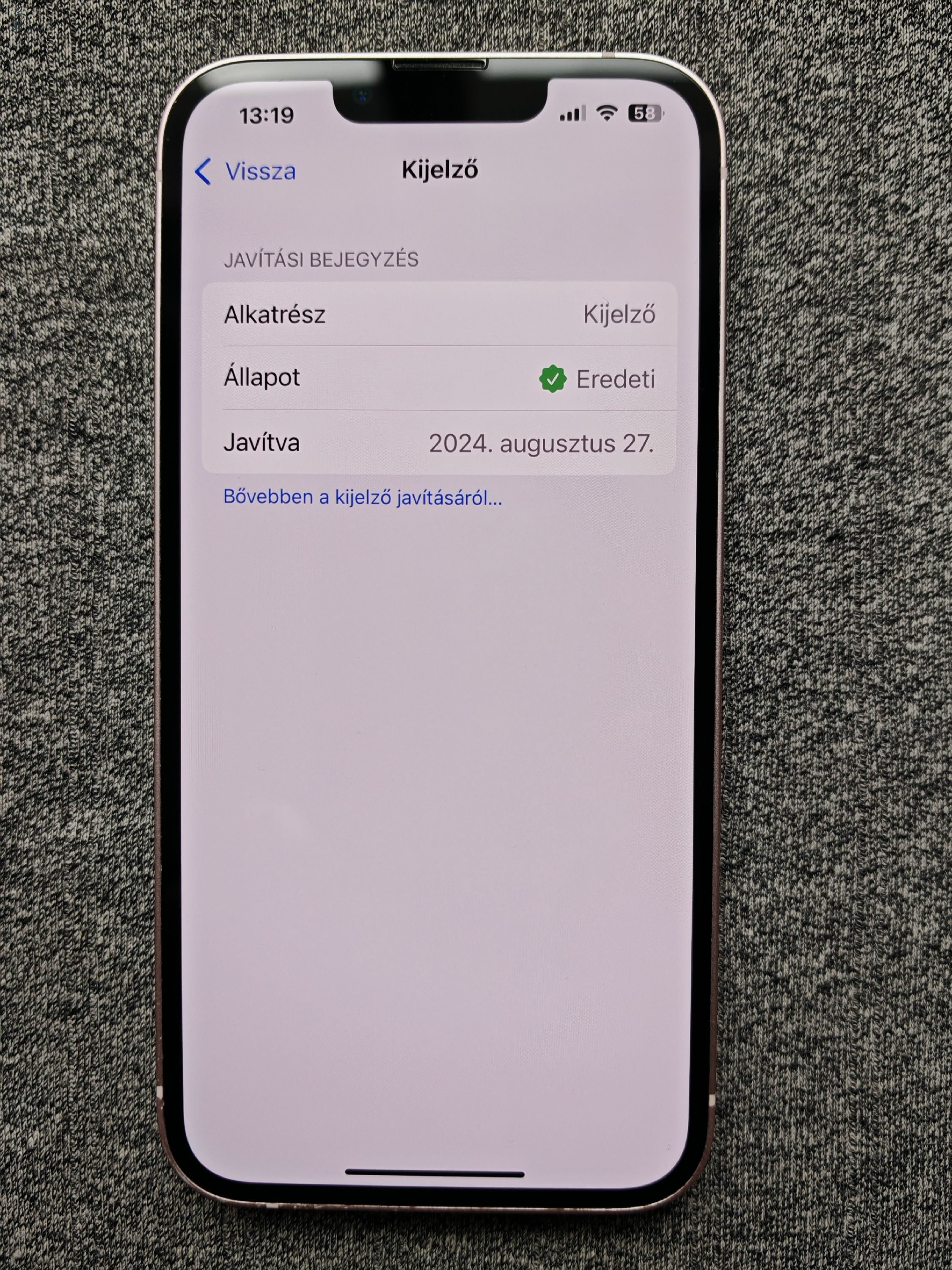 (Csere) iPhone 13 Pink 128 GB, Független, újszerű állapot, 2026.10-ig MM Garancia