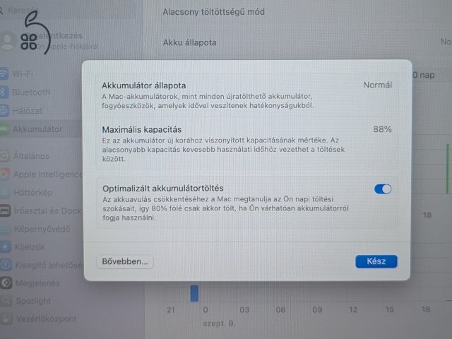 MacBook Air M1 magyar billentyűzet, megkímélt állapot 