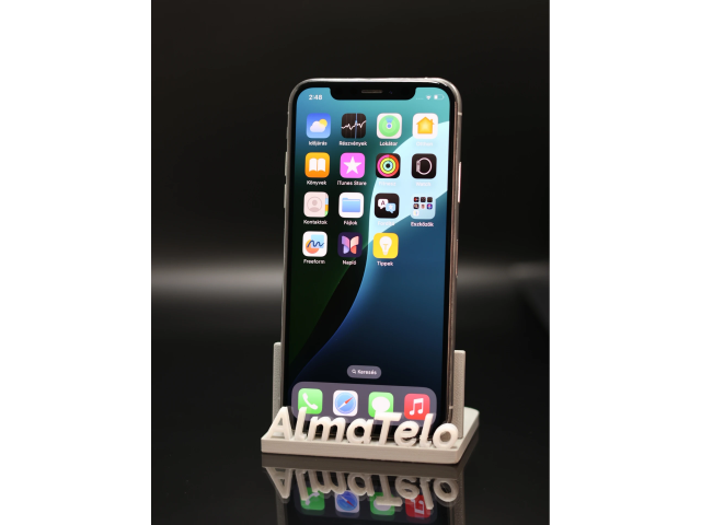 Apple iPhone XS 64 GB Silver 100% akku - 12 HÓ GARANCIA