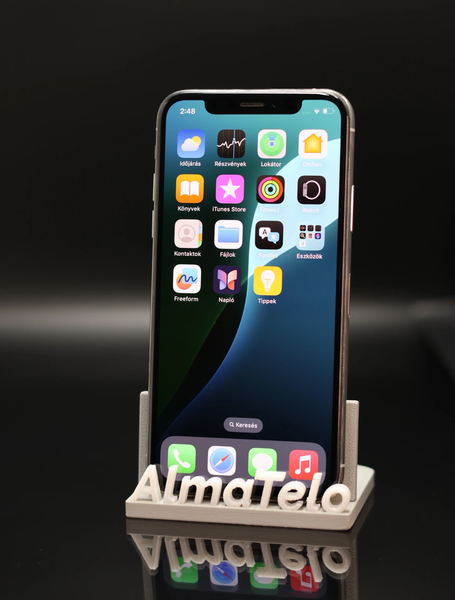 Apple iPhone XS 64 GB Silver 100% akku - 12 HÓ GARANCIA