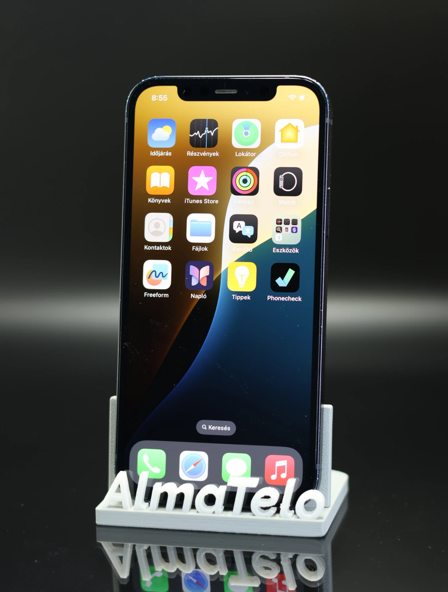 Apple iPhone 12 128 GB Black 100% akku - 12 HÓ GARANCIA