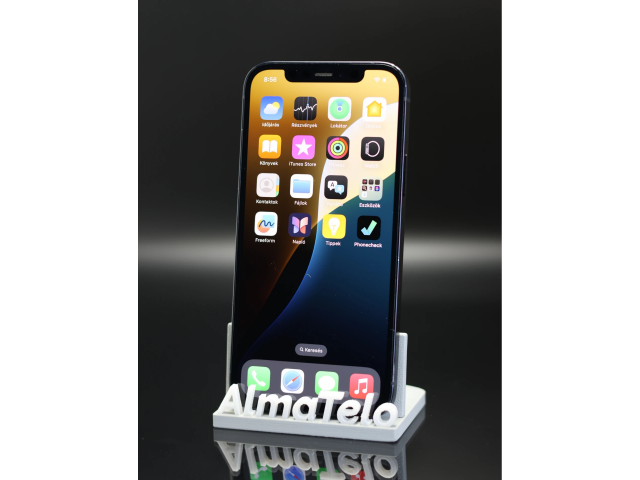 Apple iPhone 12 128 GB Black 100% akku - 12 HÓ GARANCIA