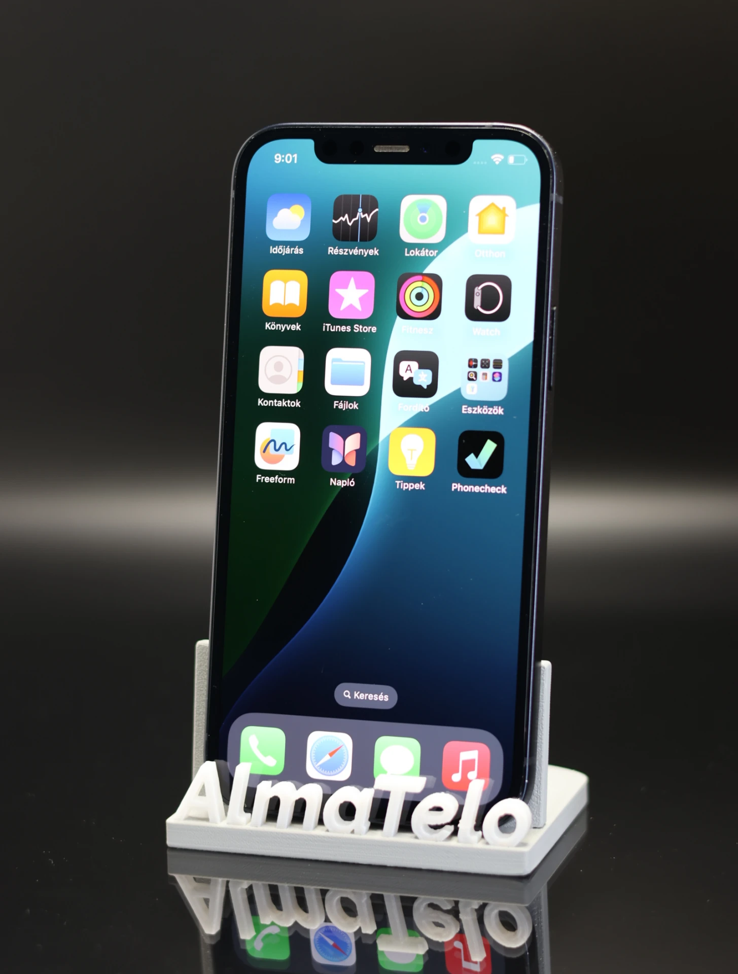 Apple iPhone 12 128 GB Black 100% akku - 12 HÓ GARANCIA