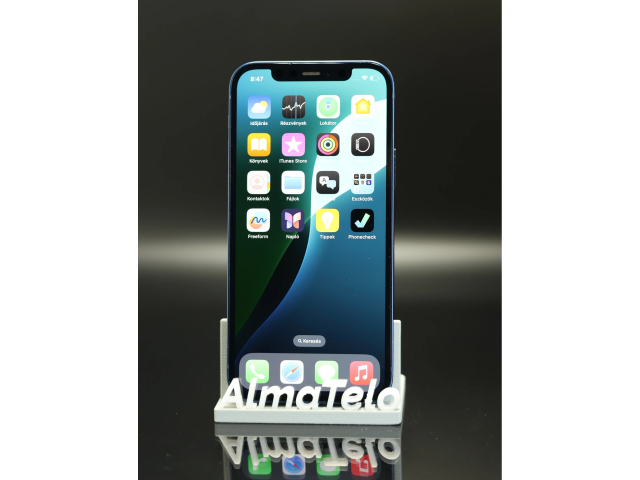 Apple iPhone 12 128 GB Blue 100% akku - 12 HÓ GARANCIA