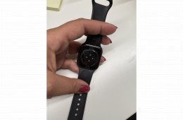 Apple Watch S10 eSIM palaszürke titán házzal, fekete sport szíjjal S/M