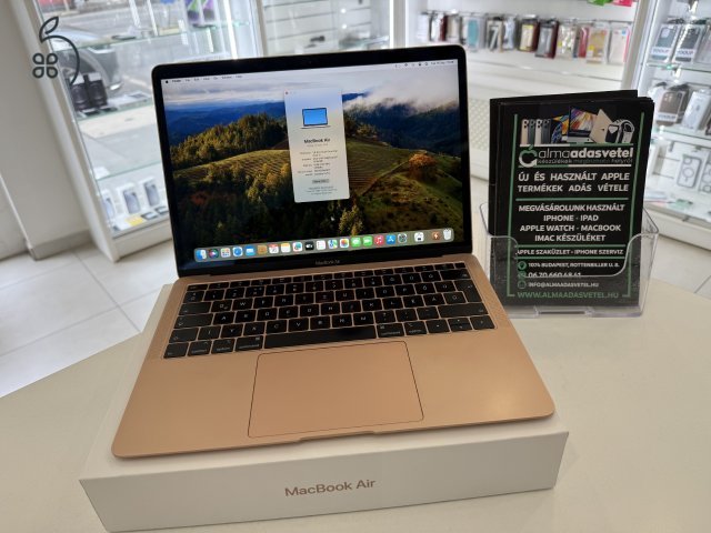 MacBook Air 2018 8GB/128ssd/Használt/1 hónap gar./Akku 85%/p4452