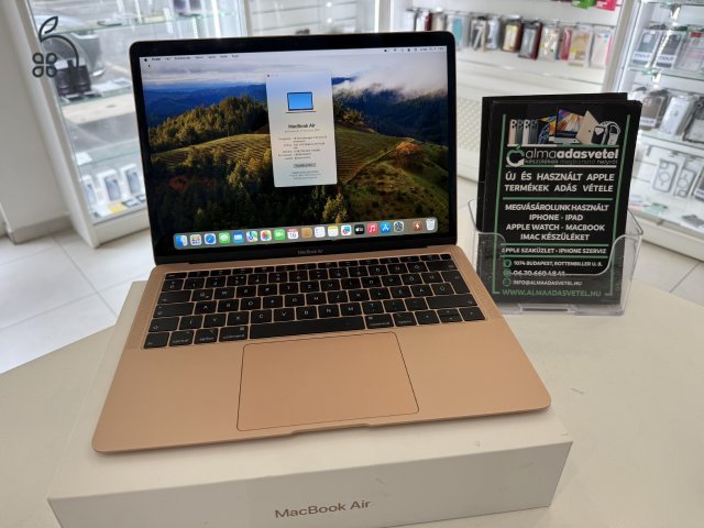 MacBook Air 2018 Újszerű/8GB/128ssd/1 hónap gar./Akku 81%/p4453