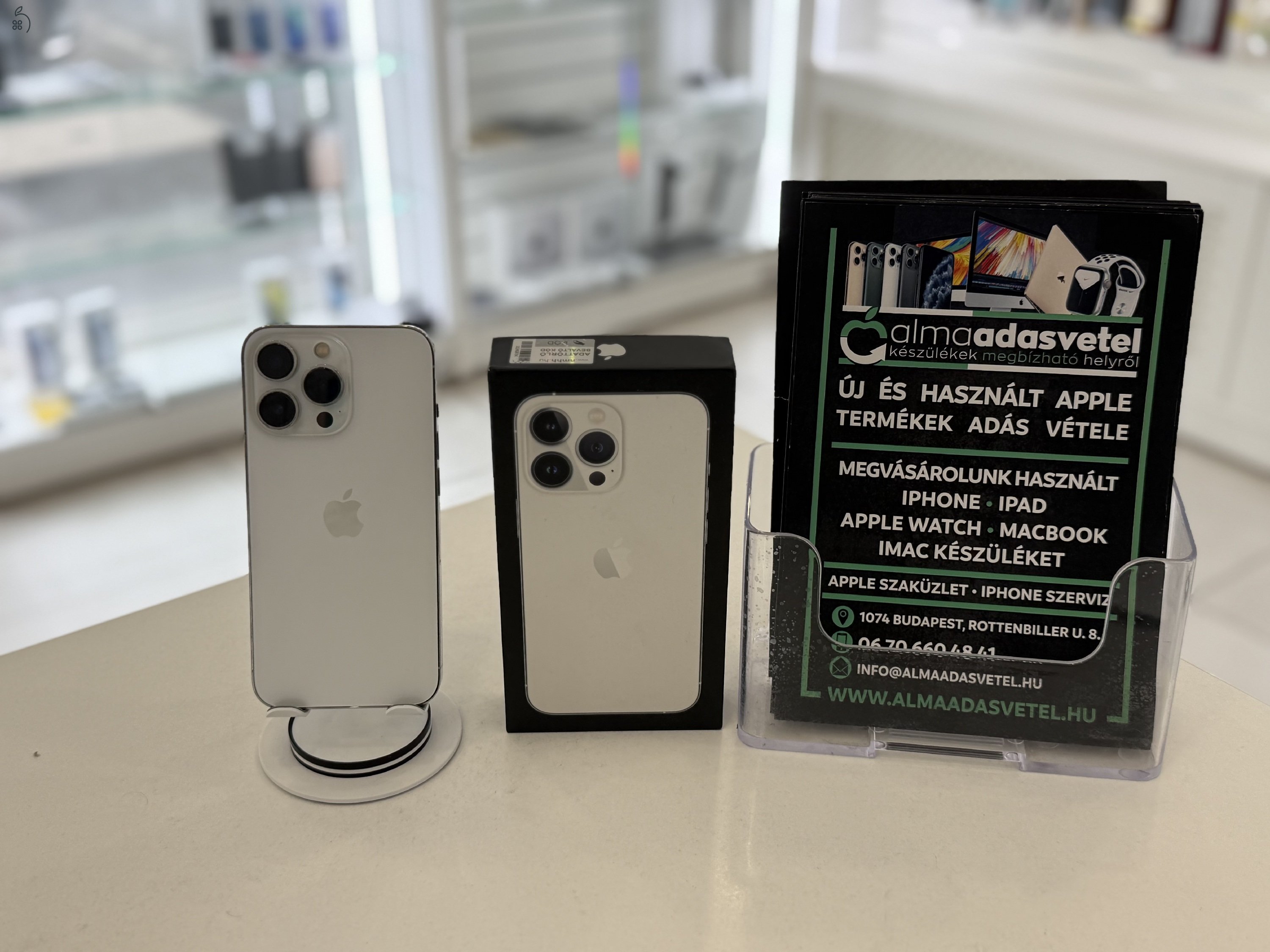 iPhone 13 Pro 128GB Független Újszerű/1-3 hónap gar./Akku 85%/p4454