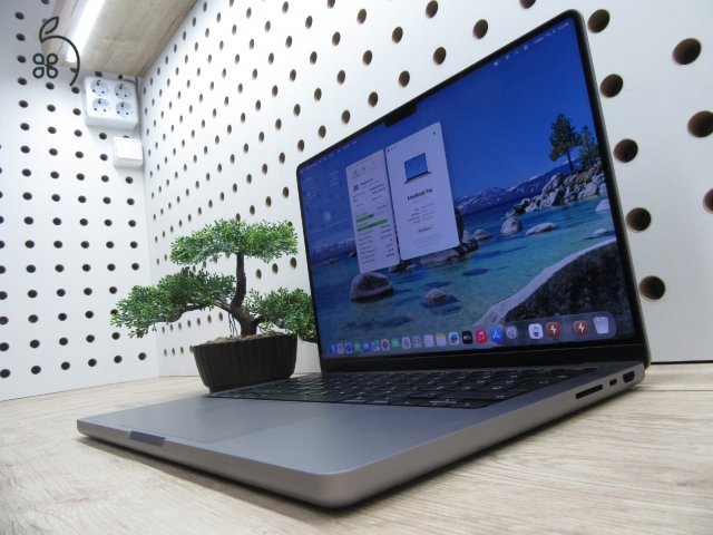 Apple MacBook Pro 14” (2021, M1 Pro) – Liquid Retina XDR, ProMotion 120 Hz, 8-magos CPU / 14-magos GPU – 16/500 – Használt, karcmentes – 95% akku (32 ciklus) – Garancia 3 hónap