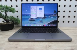 Apple MacBook Pro 14” (2021, M1 Pro) – Liquid Retina XDR, ProMotion 120 Hz, 8-magos CPU / 14-magos GPU – 16/500 – Használt, karcmentes – 95% akku (32 ciklus) – Garancia 3 hónap