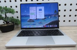 Apple MacBook Pro 14” (2021, M1 Pro) – Liquid Retina XDR, ProMotion 120 Hz – 8-magos CPU / 14-magos GPU – 16/500 – Használt, újszerű (külsőleg teljesen fóliázva) – 82% akku (377 ciklus) – Garancia 3 hónap