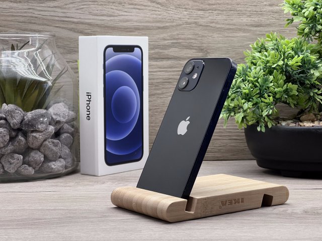 iPhone 12 Mini Black 64GB 2 ÉV Garanciával Számlával 100% Akksi