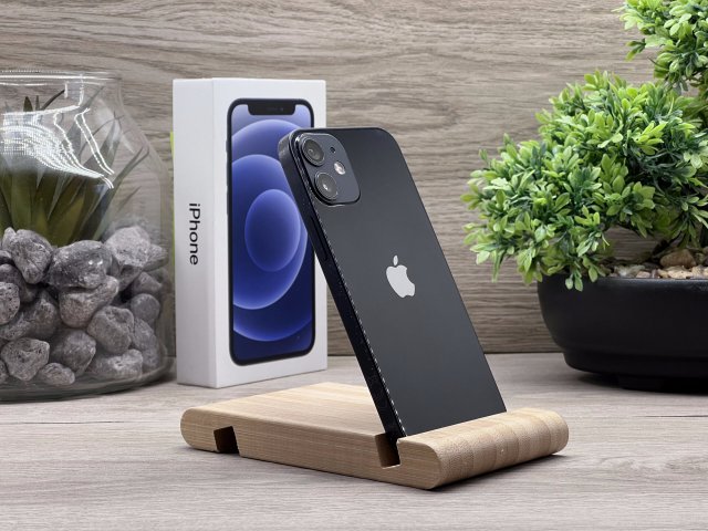 iPhone 12 Mini Black 64GB 2 ÉV Garanciával Számlával 100% Akksi