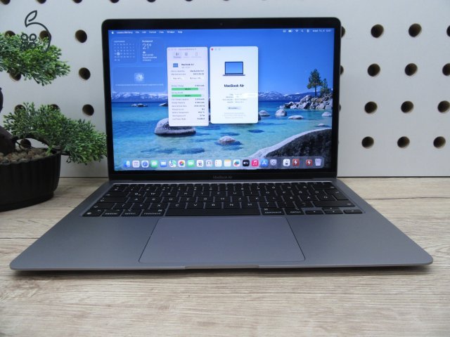 Apple MacBook Air 13” (2020, M1) – Csendes erő, Retina kijelző – 8/256 – Használt, karcmentes – 91% akku (122 ciklus) – Garancia 3 hónap