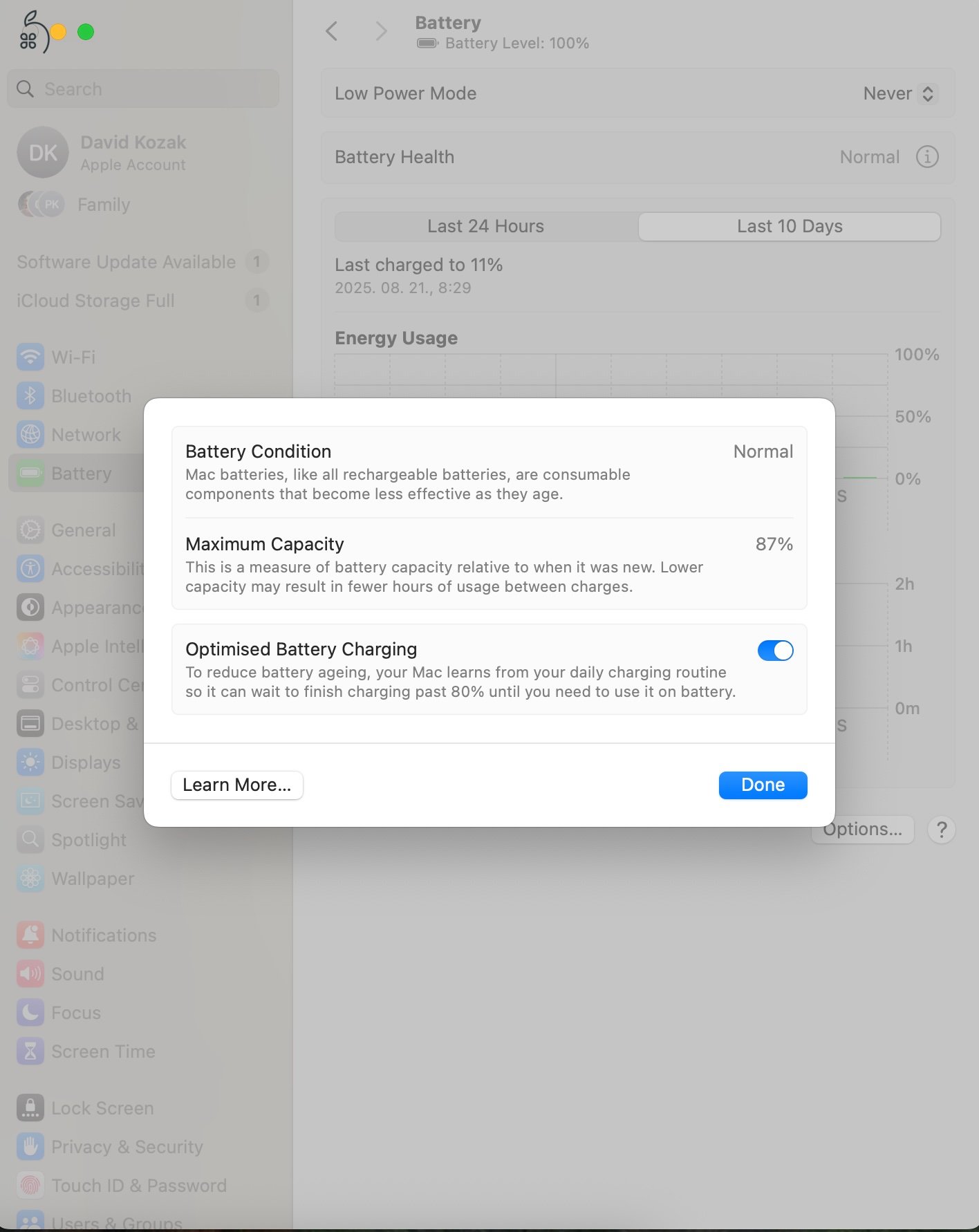 Macbook Air (2020 M1) - 265GB / 8GB RAM - szürke