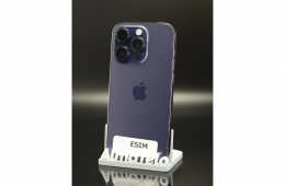 Apple iPhone 14 Pro 128 GB Deep Purple 100% akku - 12 HÓ GARANCIA